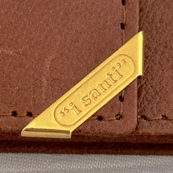 i Santi | Brown Leather Italian Wallet - Picture 2 of 6